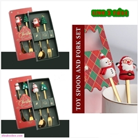 กิ๊บเซตช้อนกาแฟ-Xmas-2-คัน(แพค-5-เซต)