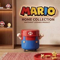 [พรีออเดอร์]ถังขยะลายการ์ตูน-Mario-พร้อมล้อเลื่อน-ขนาด-13L