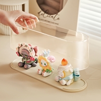 [พรีออเดอร์]กล่องโชว์โมเดล-Pop-Mart-blind-box-storage-box-สีครีม-31.5x10x19
