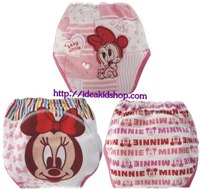 กางเกงซับฉี่-Disney-(แพค-3-ตัว)-minnie-ชมพู