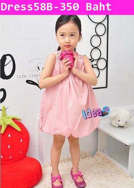 ชุดเดรสออกงาน บอลลูน สีชมพูอ่อน