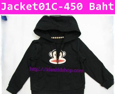 เสื้อกันหนาว Monkey Paul Frank  สีดำ