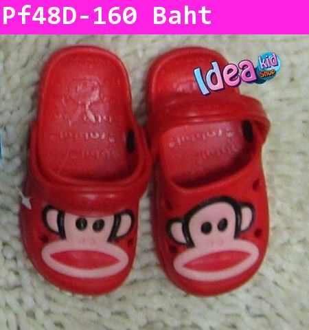 รองเท้ารัดส้น Paul Frank สีแดง