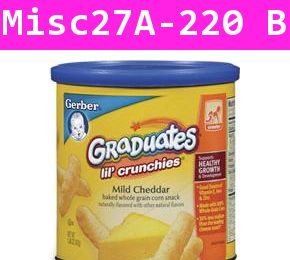 ขนมเด็ก  Gerber mild Cheddar Cheese (USA)