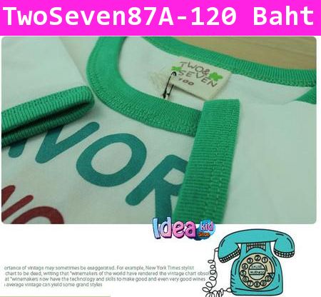 เสื้อยืด Two&Seven เวลาเป็นเงินเป็นทองสีขาว