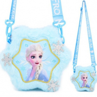 กระเป๋าสะพาย-ลายการ์ตูน:Frozen-2-สีฟ้า