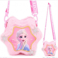 กระเป๋าสะพาย-ลายการ์ตูน:Frozen-2-สีชมพู