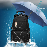 กระเป๋านักเรียนล้อลาก-กันฝน-ZIRANYU:ดำ