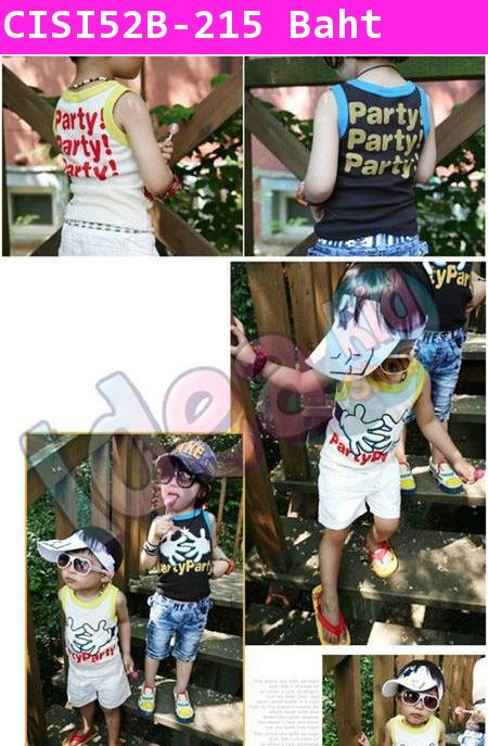 เสื้อกล้าม Being The Party! สีดำ