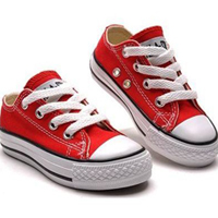 รองเท้าผ้าใบหุ้มส้น-Converse-สไตล์ชมพู่-สีแดง