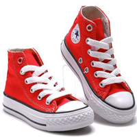 รองเท้าผ้าใบหุ้มข้อ-สไตล์-Converse-สีแดง