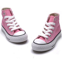 รองเท้าผ้าใบหุ้มข้อ-สไตล์-Converse-สีชมพู