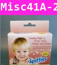 ผ้าเช็ดฟัน Spiffies ToothWipes รสแอปเปิล (USA)