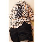 ชุดเสื้อกางเกง-Burberry--สีส้ม-