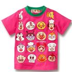 เสื้อยืดคอกลม-Anpanman-และ-friend-สีชมพู