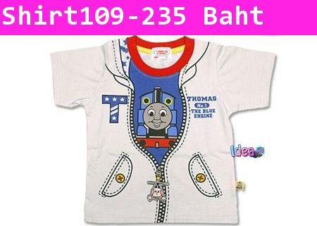 เสื้อยืดโทมัสตะลุยอวกาศ สีเทา