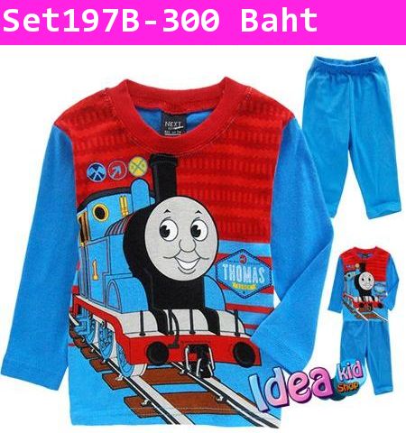 ชุดนอน Thomas and Friend สีฟ้า