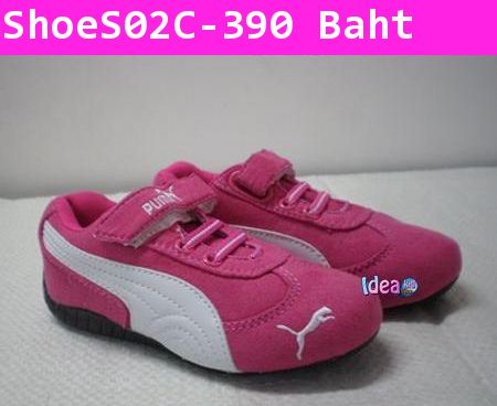 รองเท้าผ้าใบ PUMA สีชมพู