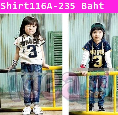 เสื้อยืด กวางมูซ No.3 สีขาว