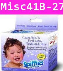 ผ้าเช็ดฟัน Spiffies ToothWipes รสองุ่น (USA)