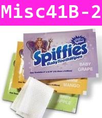 ผ้าเช็ดฟัน Spiffies ToothWipes รสองุ่น (USA)