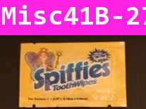 ผ้าเช็ดฟัน Spiffies ToothWipes รสองุ่น (USA)