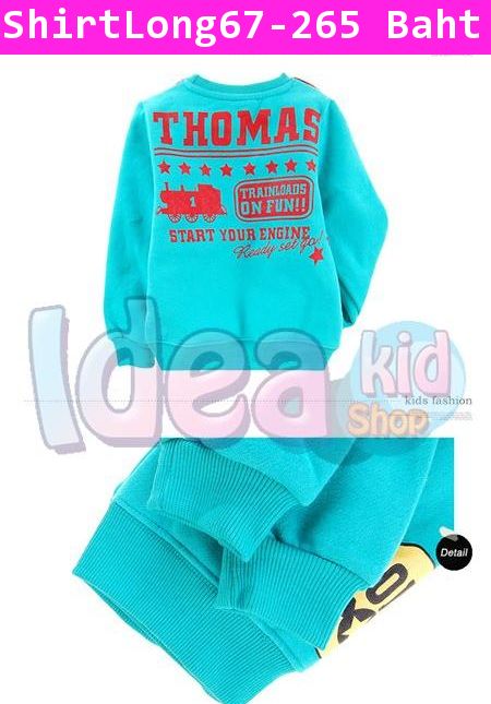 เสื้อแขนยาว Thomas คาวบอยสีเขียว