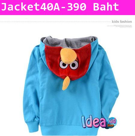 เสื้อแจ็คเก็ต ฉันคือ Angry Bird สีฟ้า (ไม่หนา)