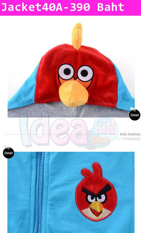 เสื้อแจ็คเก็ต ฉันคือ Angry Bird สีฟ้า (ไม่หนา)