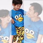 ชุดเสื้อกางเกง-Blue-Angry-Bird-