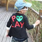 เสื้อแจ็คเก็ต-Play-Comme-คอวี-สีดำ