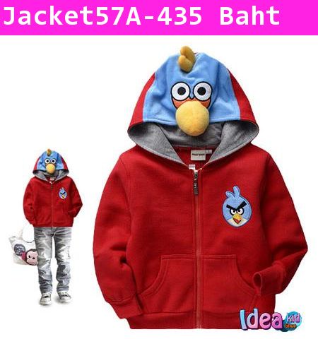 เสื้อแจ็คเก็ต ฉันคือ Angry Bird สีแดง