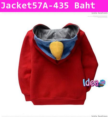 เสื้อแจ็คเก็ต ฉันคือ Angry Bird สีแดง