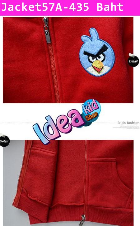 เสื้อแจ็คเก็ต ฉันคือ Angry Bird สีแดง