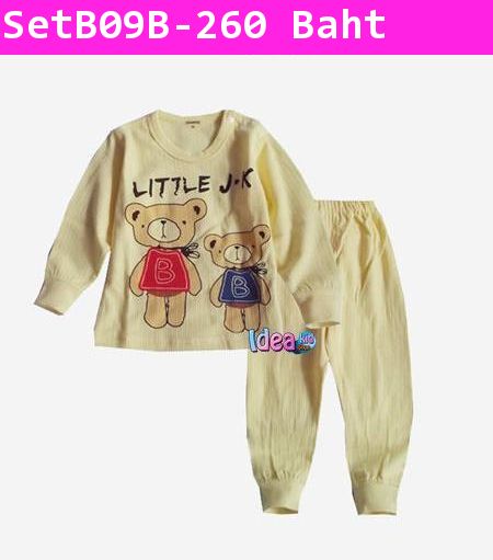 ชุดเสื้อกางเกง Little Bear สีเหลือง