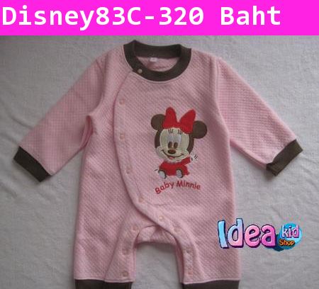 ชุด Bodysuit ปักลาย Baby Minnie สีเชมพู