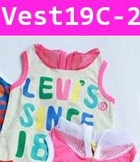 เสื้อแขนกุด  Levi's สีเทาชมพู