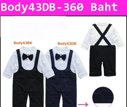 Bodysuit Costume เอี๊ยมและหูกระต่ายเด็กน้อยสีกรม