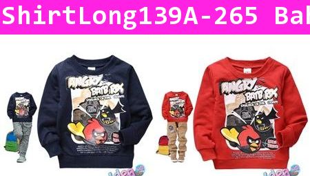 เสื้อแขนยาว Robin Angry Bird สีแดง