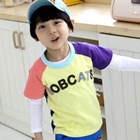 เสื้อยืด-BOBCATS-แขนสองสี