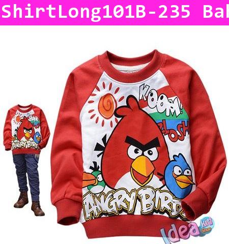 เสื้อแขนยาว Super Angry Birds สไตล์ B