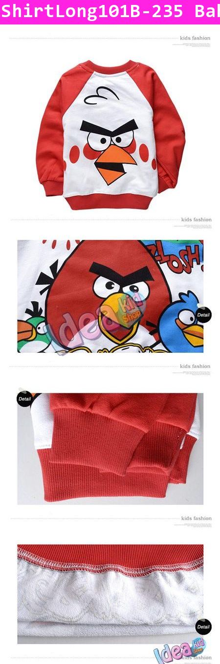 เสื้อแขนยาว Super Angry Birds สไตล์ B