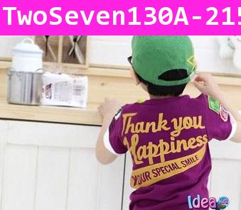 เสื้อยืด Thank you Happiness สีม่วง