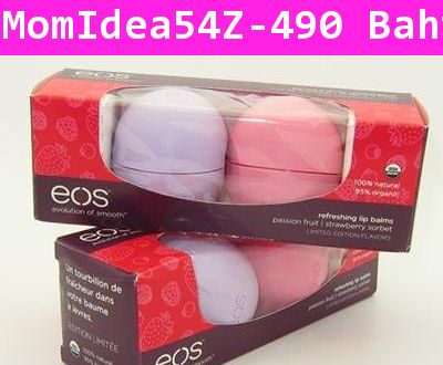 Eos Lip Balm แพ็คคู่ passion fruit&strawberry(USA)