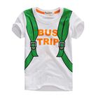 เสื้อยืดสะพายเป้-BUS-TRIP-ขาวเป้เขียว