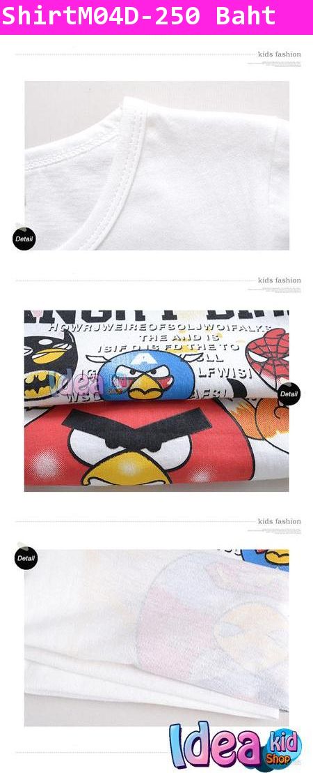 เสื้อยืด Angry Birds Super Hero