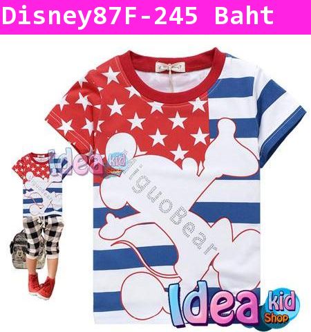 เสื้อยืด Mickey Mouse Love USA