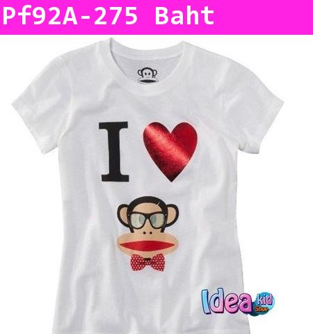 เสื้อยืดแขนสั้น I LOVE PAUL FRANK