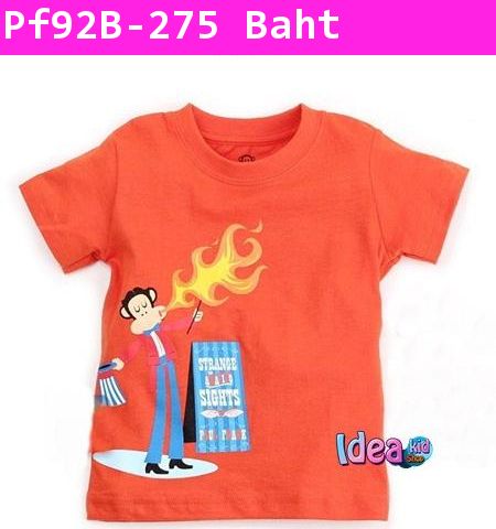 เสื้อยืด นักมายากล PAUL FRANK สีส้ม