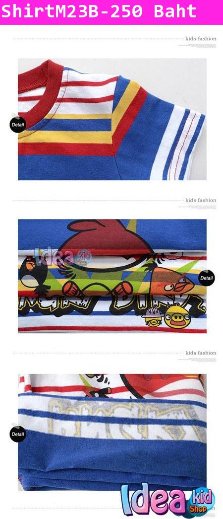 เสื้อลาย Angry Birds เตรียมลุย สีน้ำเงิน